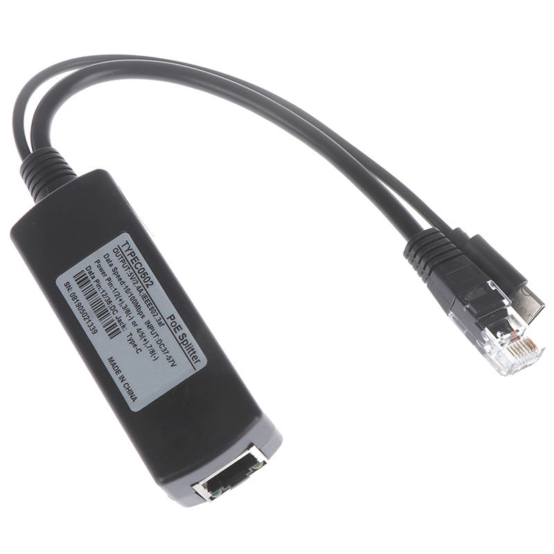 Power Over Ethernet - TYPE-c poe splitter usb 48v to