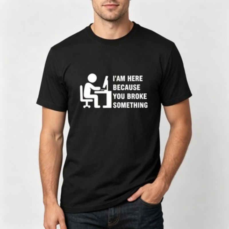 Soft Cotton Men T-shirt Tech S - Tech Office Wear Men review and price