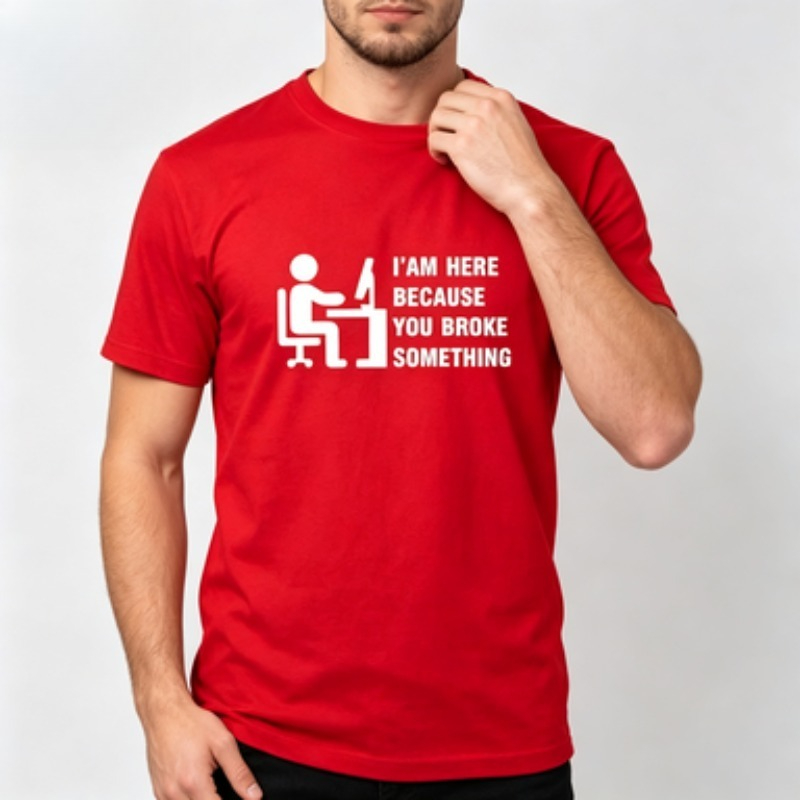 Soft Cotton Men T-shirt Tech S - Tech Office Wear Men review and price