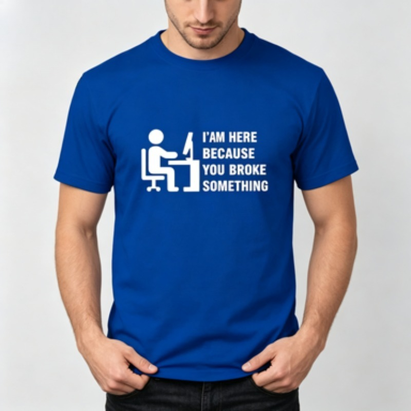 Soft Cotton Men T-shirt Tech S - Tech Office Wear Men review and price