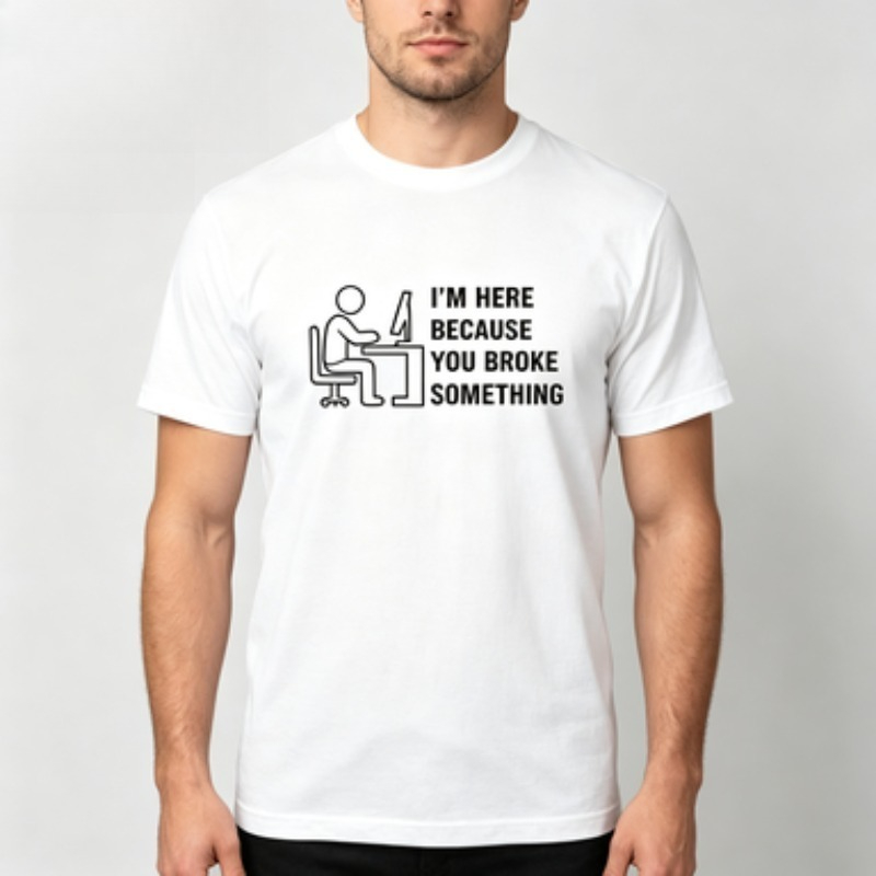 Soft Cotton Men T-shirt Tech S - Tech Office Wear Men review and price