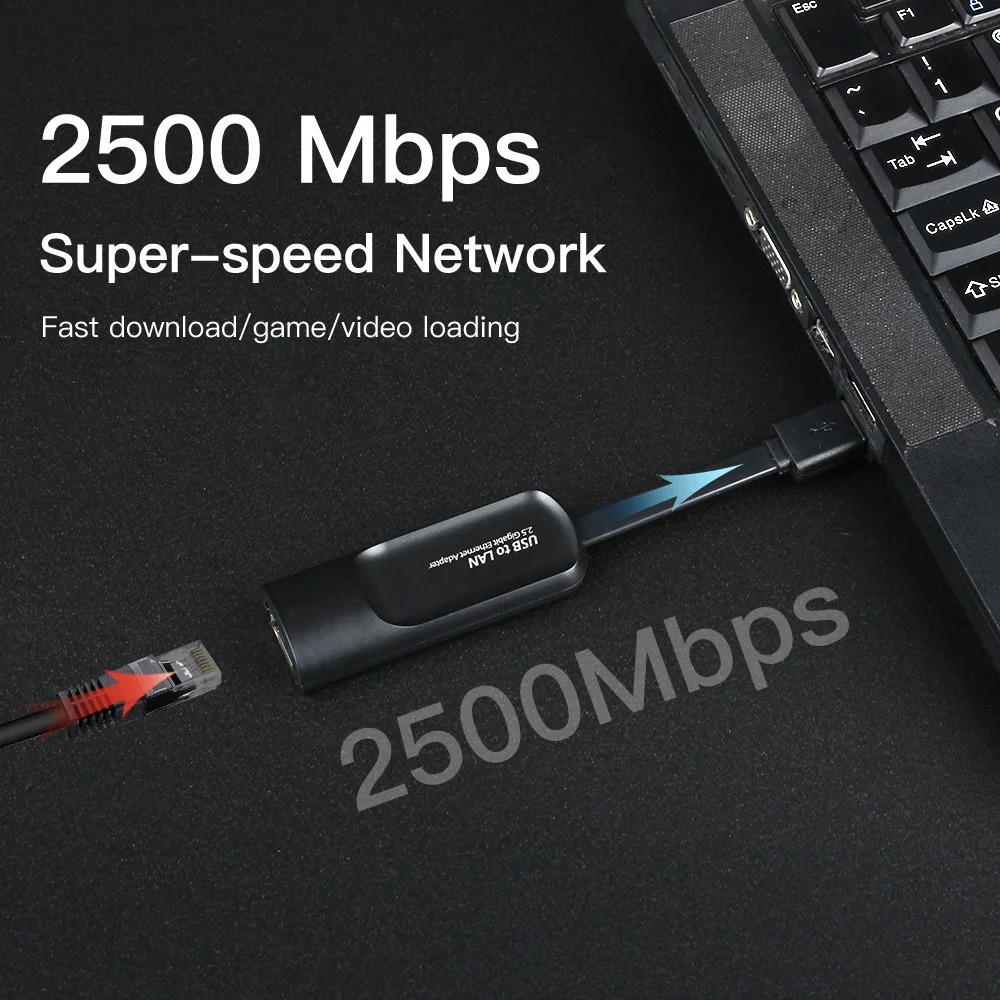 2500Mbps USB Ethernet Adapter  - Power Over Ethernet review and price