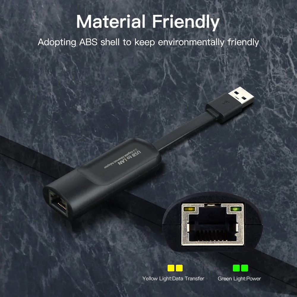 2500Mbps USB Ethernet Adapter  - Power Over Ethernet review and price