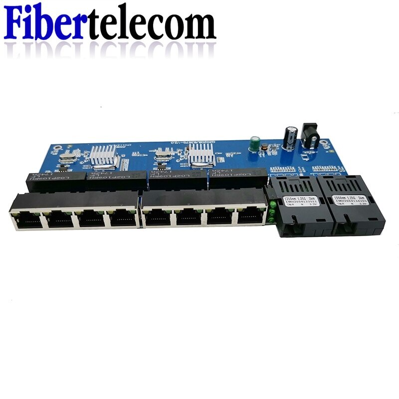 Reverse PoE Switch 8 RJ45 2 SC - Power Over Ethernet review and price