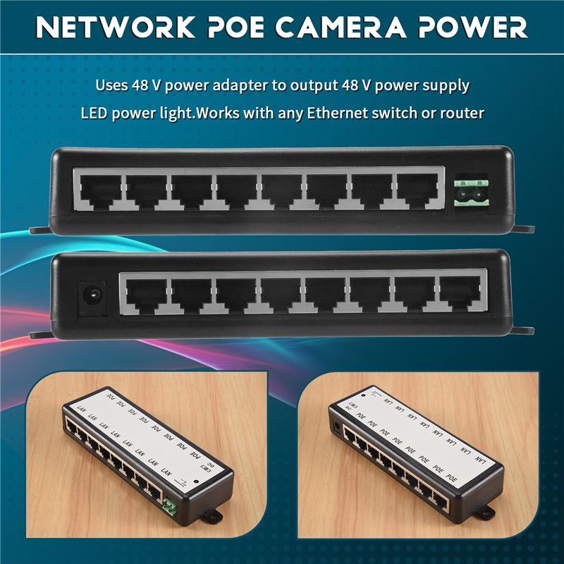 B03B-8 Ports Poe Injector Poe  - Power Over Ethernet review and price